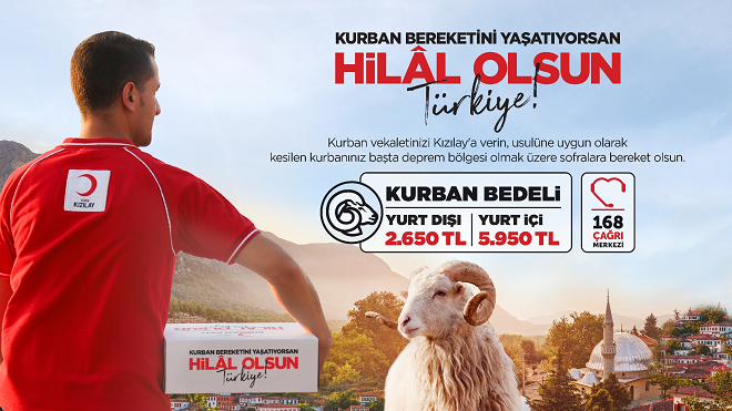 KIZILAY KURBAN VEKÂLETİ BEDELLERİNİ AÇIKLADI