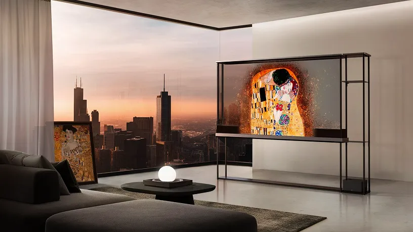 DÜNYANIN İLK KABLOSUZ ŞEFFAF OLED TV