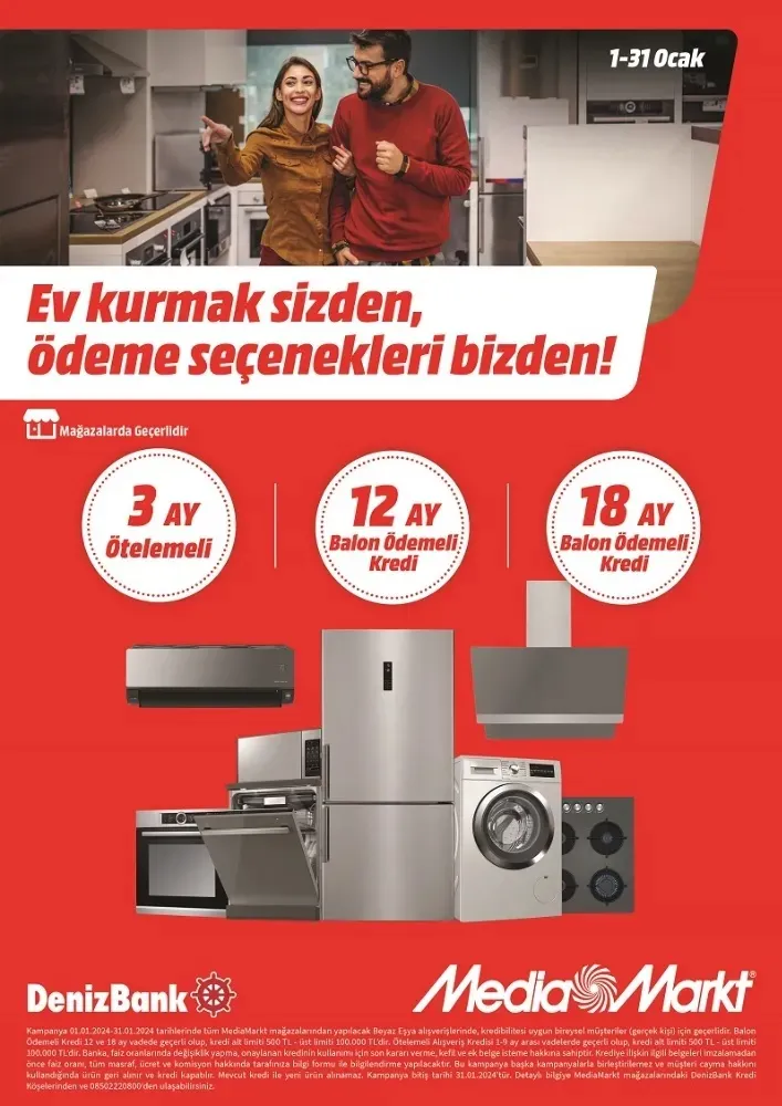 Ev Kurmak Sizden, Ödeme Seçenekleri MediaMarkt’tan!