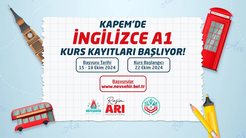 Kapem’de İngilizce A1 Kursu Açılacak