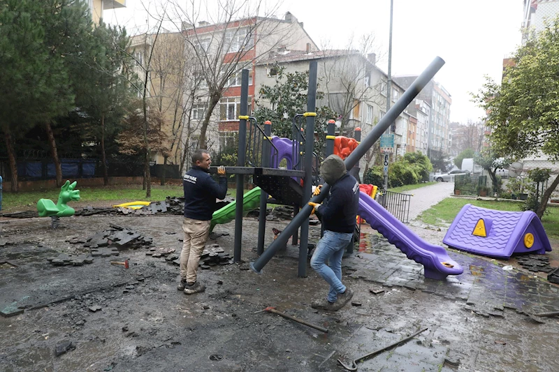 Kardelen Parkı’ndan sonra Manolya Parkı’nı da yaktılar