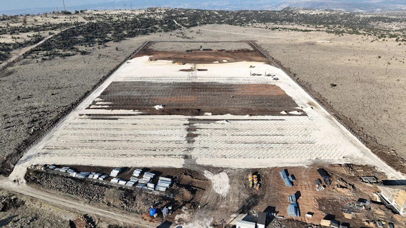 Kahramanmaraş Güneş Enerji Santrali’nde Çalışmalar Hızla İlerliyor