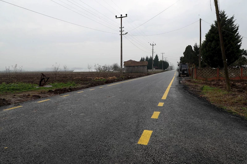 Büyükşehir Akçakamış’ın kalbine giden yolu tablo gibi işledi