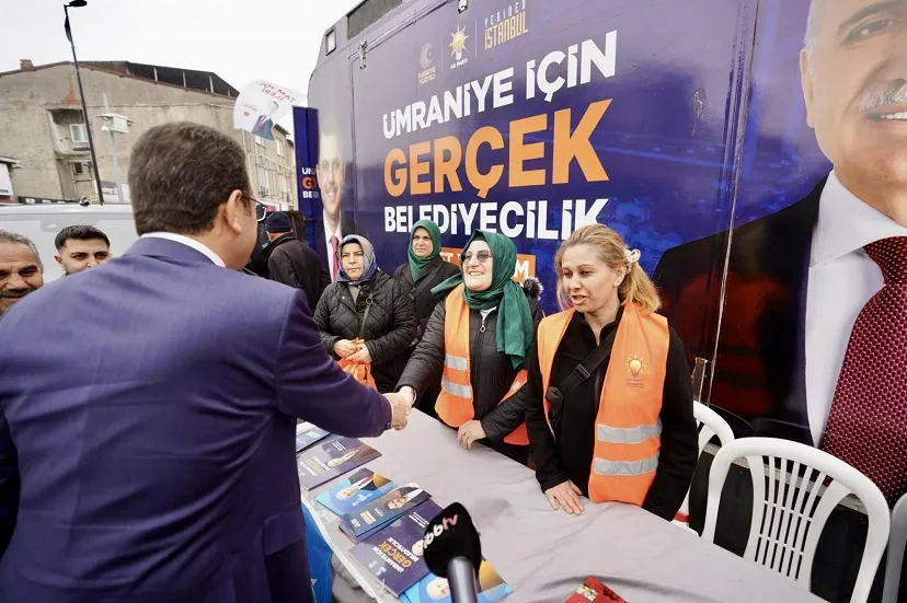 İMAMOĞLU VE ERDOĞDU ÜMRANİYE SEMT PAZARINDA