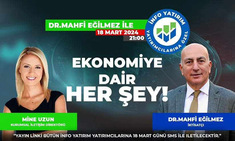 Dr. Mahfi Eğilmez İnfo Yatırım Yatırımcıları ile bir araya gelecek 