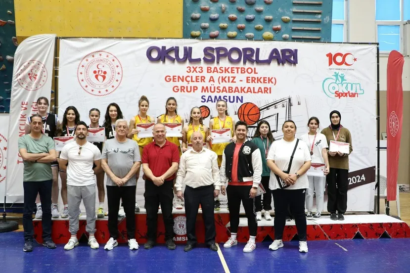 OKUL SPORLARI 3x3 BASKETBOL GRUP BİRİNCİLİĞİNDE SAMSUN RÜZGARI!