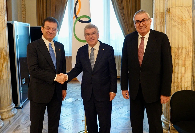 İMAMOĞLU VE BACH, İSTANBUL’UN OLİMPİYAT YOLCULUĞUNU KONUŞTU