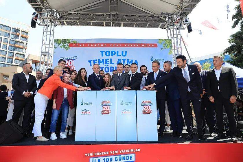 SANCAKTEPE BELEDİYESİ’NİN TOPLU TEMEL ATMA TÖRENİNE KATILDI