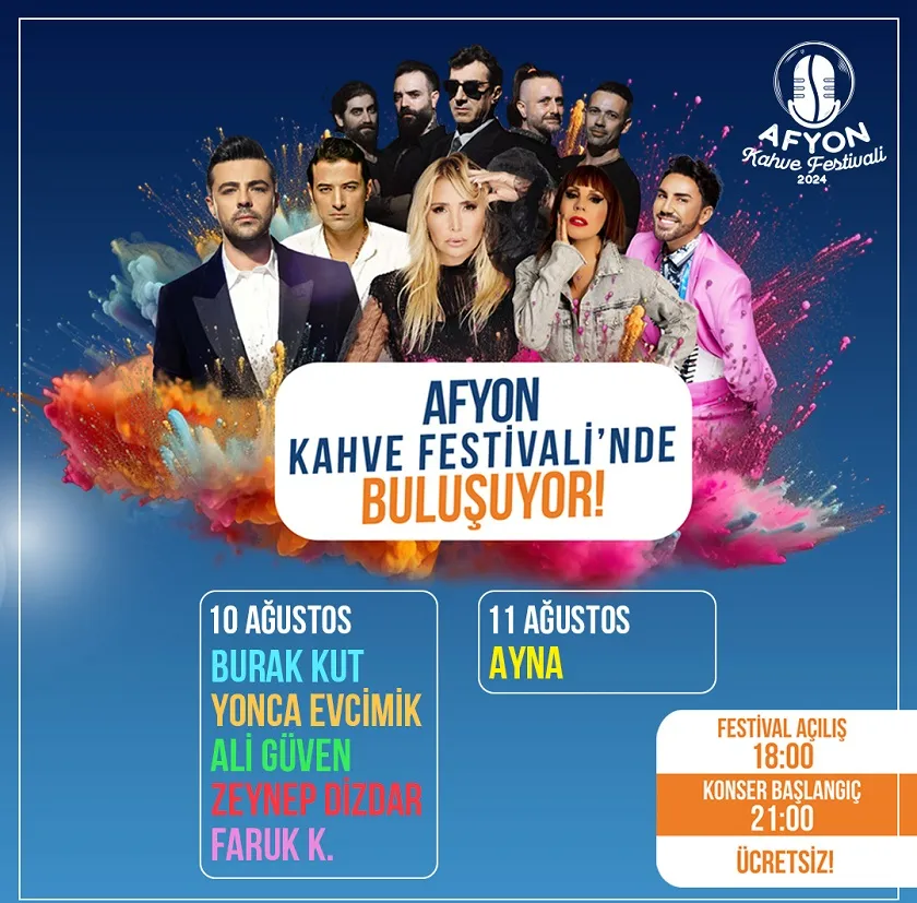 Afyon Kahve Festivali’nde 90’lar rüzgârı esecek!