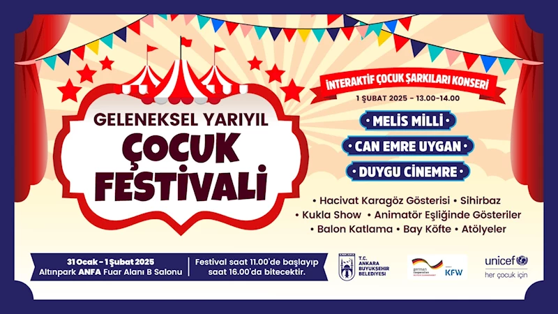 ANKARA BÜYÜKŞEHİR’DEN 4. YARIYIL ÇOCUK FESTİVALİ