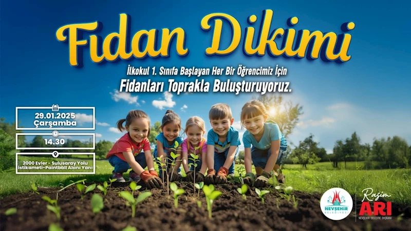 İlkokul 1. Sınıf Öğrencileri için 1 Fidan Dikiyoruz