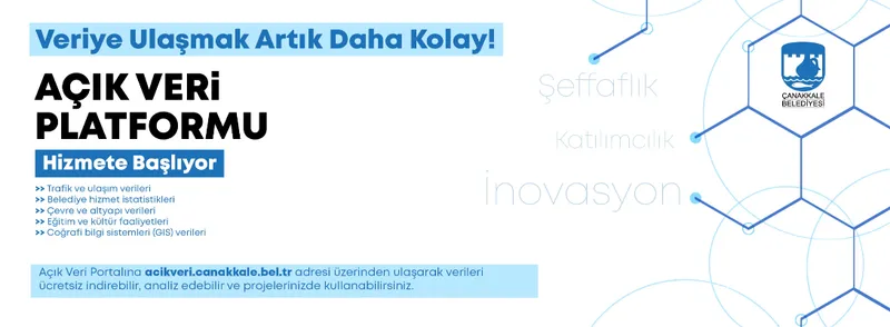 Çanakkale Belediyesi Açık Veri Platformu Hizmete Girdi