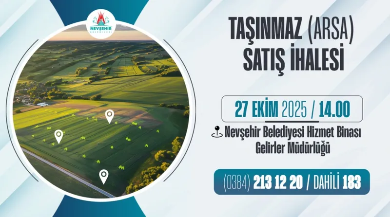 Nevşehir Belediyesi 2 Taşınmaz İçin İhale Düzenleyecek