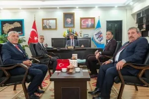 Muhtarlar Dernekleri Erzincan Belediye Başkanı Bekir Aksun