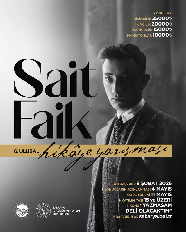 6. Ulusal Sait Faik Hikâye Yarışması Başvuruları Başlıyor