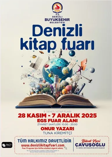 8. Denizli Kitap Fuarı 28 Kasım
