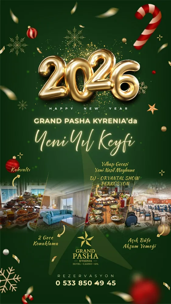 Grand Pasha Girne’de Yılbaşını Unutulmaz Kılacak Fırsat