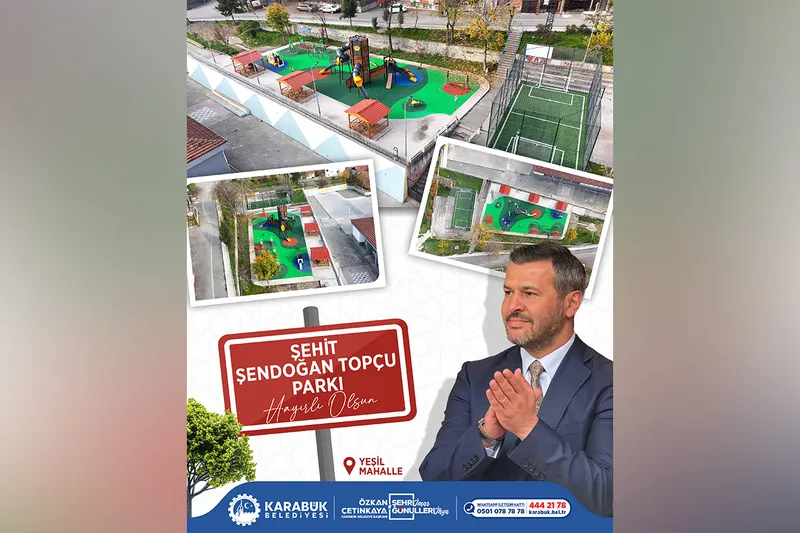 Şehit Şendoğan Topçu Parkı Hizmete Açıldı