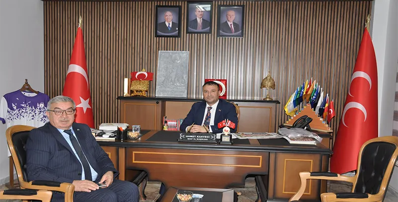 Şuhut Belediye Başkanı Özaşkın, MHP Afyonkarahisar İl Başkanı Kahveci