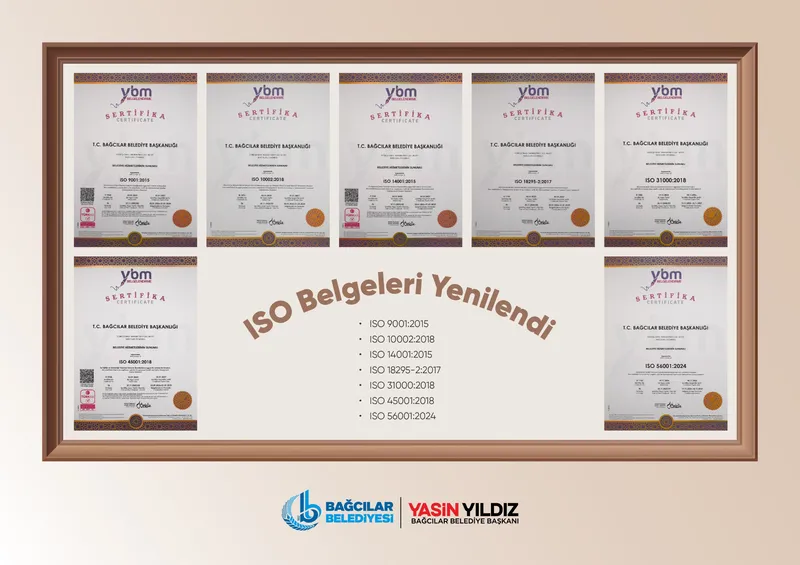 Bağcılar Belediyesi Entegre Yönetim Sistemleri Belgelerini 2025 Yılında da Yeniledi
