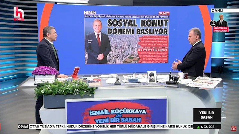 Başkan Seçer, Halk TV’de İsmail Küçükkaya’nın Konuğu Oldu