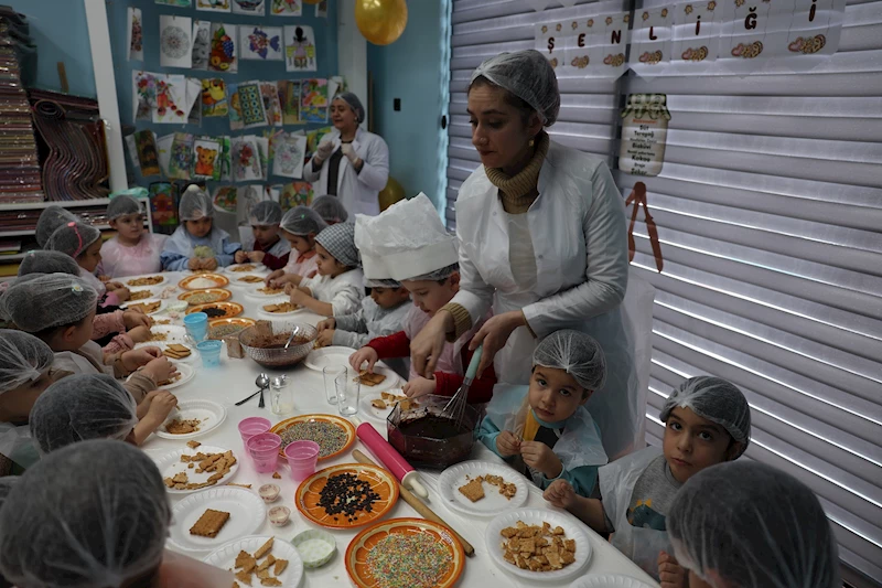 Büyükşehir’in Miniklere Özgü Kütüphanesinde ‘Kurabiyemi Tasarlıyorum’ Etkinliği