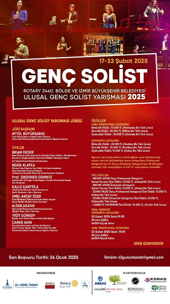 Genç opera sanatçıları Ulusal Genç Solist Yarışması’nda mücadele edecek