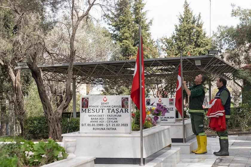 Büyükşehir’den 18 Mart öncesi şehitliklere özel bakım