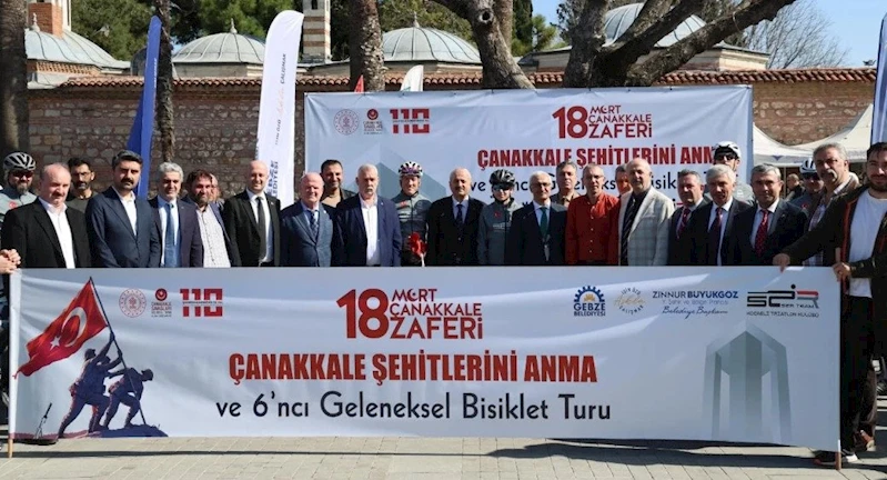 Çanakkale Zaferinin 110. Yıldönümünde; Gebze’den Çanakkale’ye Bisiklet Turu