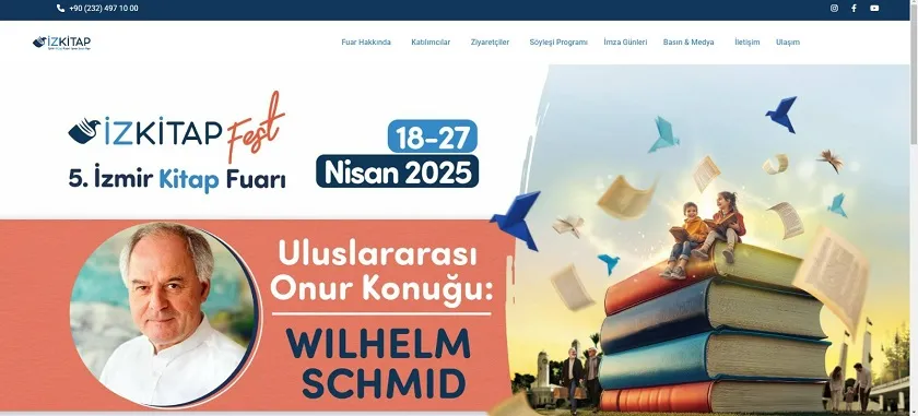 İzmir Kitap Fuarı’nın programı kitapizmir.com’da