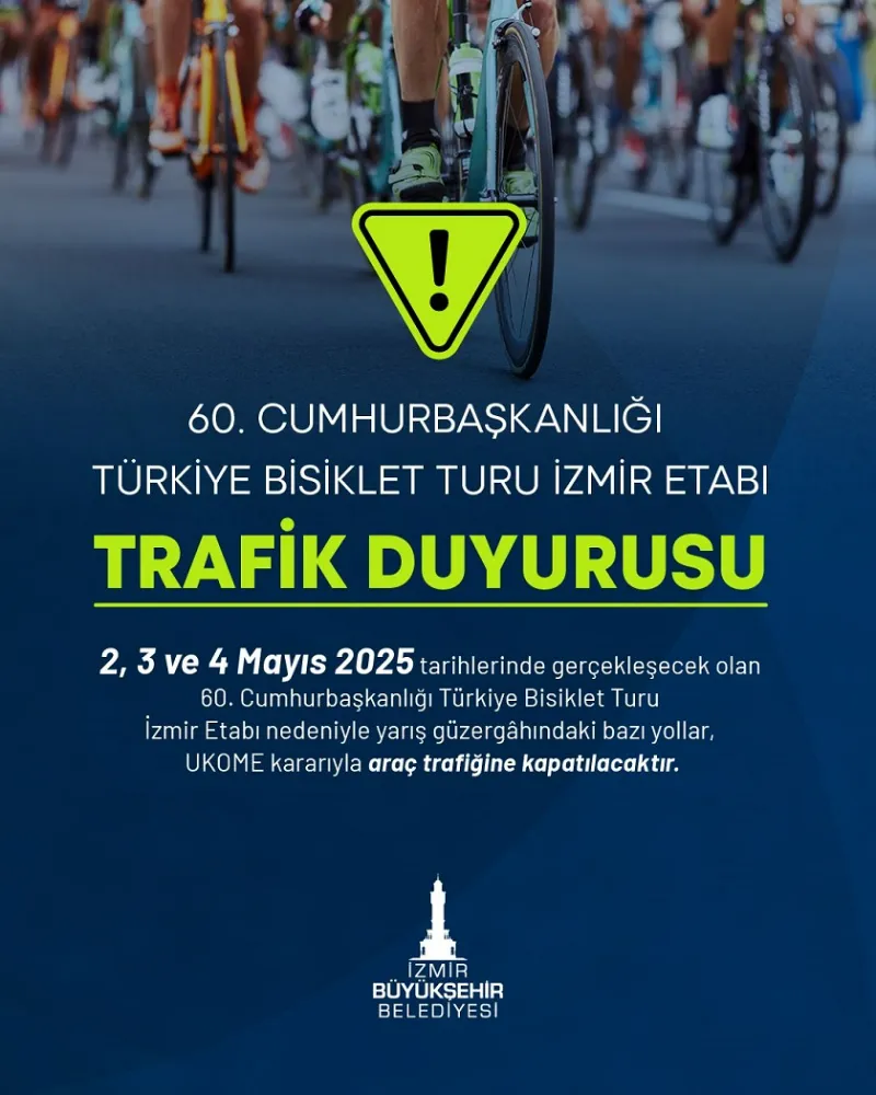 Trafikte Cumhurbaşkanlığı Türkiye Bisiklet Turu düzenlemesi