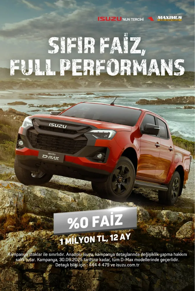 Isuzu D-Max Pick-Up Modellerinde Sıfır Faiz Fırsatı