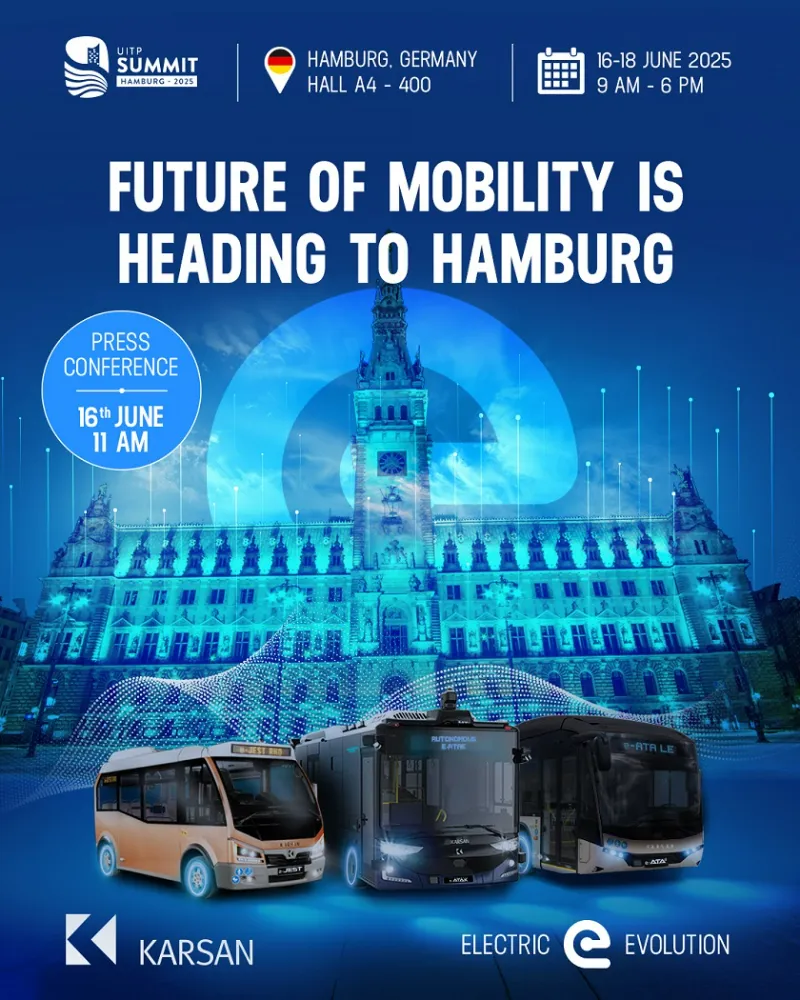Karsan UITP Summit 2025’te Yeni Teknolojileriyle Gövde Gösterisi Yapacak!