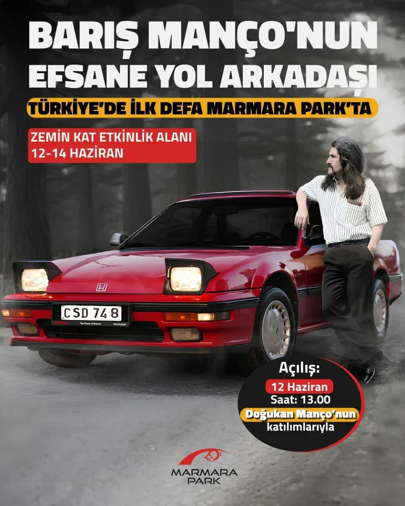 BARIŞ MANÇO’NUN EFSANE ARACI İLK KEZ MARMARA PARK AVM’DE SERGİLENECEK