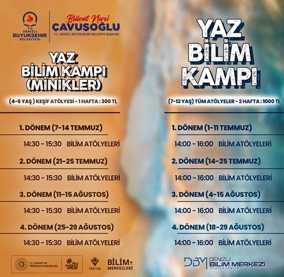 Büyükşehir’den çocuklara bilim dolu yaz tatili