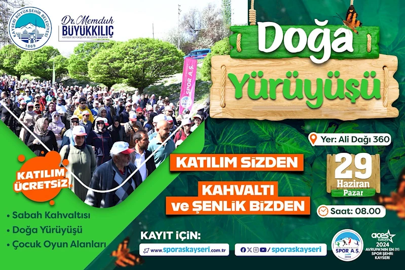 Büyükşehir’den Doğa Yürüyüşüne Davet