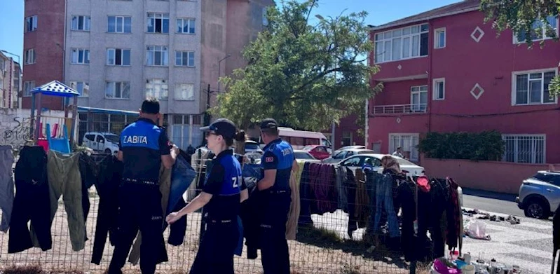 Çorlu Zabıtası`ndan İzinsiz Tezgâh Açanlara Denetim