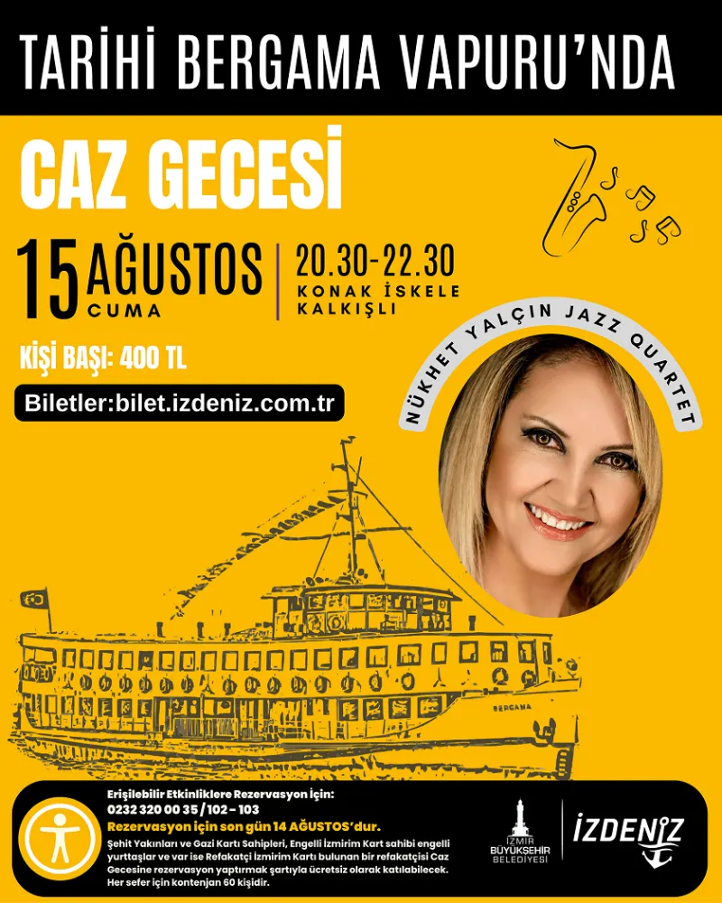 Cazın ritmi İzmir Körfezi’nde yankılanacak 