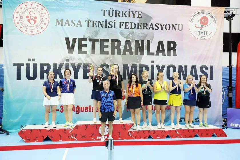 Masa Tenisi Veteranlar Türkiye Şampiyonası İlk Kez Samsun’da Gerçekleştirildi