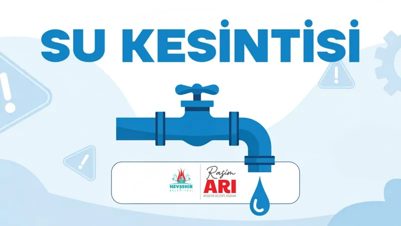 Yaşanan Arıza Sebebiyle İl Genelinde Su Kesintisi Yaşanıyor